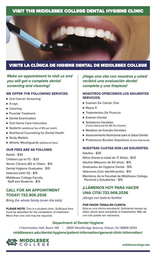 Middlesex County College Dential Hygiene Clinic